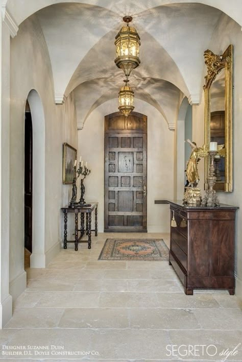 How to Update your House From the Tuscan Brown Trend | Maria Killam | True Colour Expert | Decorator Tuscan Floor Tile, French Stone Floor, Tuscan Home Remodel, Modern Mediterranean Flooring, Modern Tuscan Home Interiors, Updating Tuscan Style, Mediterranean Style Homes Interior, Mediterranean Flooring, Mediterranean Floor Tile