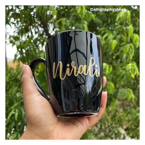 @calligraphyideas on Instagram: “Engraving customised black mug 😍 contact for more details & orders :) Ask for bulk orders ✨ #engraving #engravingart #engravingart…” Beautiful Status, Customised Mugs, Engraving Art, Diy Paper Crafts Decoration, Wedding Gifts For Couples, Mug Printing, Black Mug, Paper Crafts Diy, Diy Paper