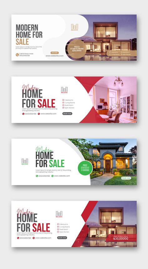 Real estate facebook timeline cover design template on Behance Real Estate Cover Design, Real Estate Posters Design, Web Cover Design, Digital Banner Ad Design, Real Estate Brochure Cover Design, Facebook Cover Graphic Design, Typography Banner Design, Dental Facebook Cover, Banner Real Estate Design