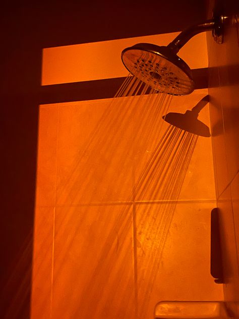 Out Of Shower Aesthetic, Shower Aesthetic, Aesthetic Shower, Gross Things, Aesthetic Image, Sunset Lamp, Orange You Glad, Orange Aesthetic, Orange Wallpaper