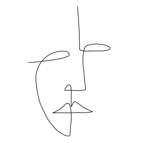 One Line Face Drawing, One Line Drawing Face, Illustration Eyes, Drawing Person, Timeline Ideas, Mouth Art, Contour Drawings, Drawing One Line, Person Face