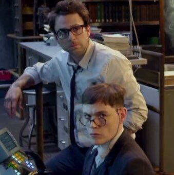 Newt X Hermann, Pacific Rim Newton Hermann, Newt Geiszler, Hermann Gottlieb, Newton Geiszler, Kaiju Groupie, Charlie Kelly, Charlie Day, Movie Pins