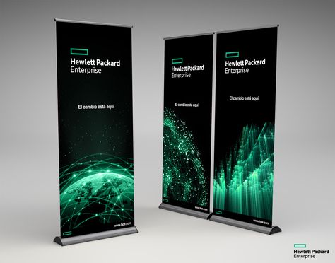 Hewlett Packard Enterprise - Banner Standee Design Ideas, Logo Barber, Rollup Design, Standing Banner Design, Roll Up Banner Design, Rollup Banner Design, Roll Banner, Standee Design, Hewlett Packard Enterprise