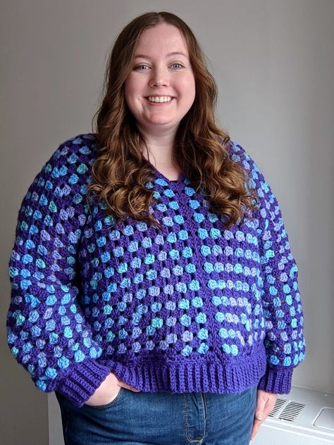 Hexagon Sweater Crochet, Hexagon Pullover, Hexagon Sweater, Hexagon Cardigan, Single Crochet Decrease, Big Twist, Crochet Decrease, Crochet Hexagon, Sweater Crochet