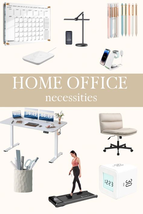 Find all your home office needs on my home office necessities list! Office Finds, neutral decor, work from home, school space #ad As an Amazon Associate, I earn from qualifying purchases. Office Must Haves, Office Finds, Office Necessities, Functional Office, My Home Office, Office Items, Amazon Products, Home School, Neutral Decor