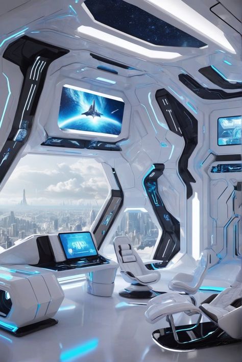 1. Futuristic Interior Design
2. Cyberpunk Décor Ideas
3. Future-Inspired Home Styling
4. Transform Your Space into a Cyberworld Futuristic Home Interior, Futuristic City Utopia, Futuristic House, Space Ships Concept, Glamorous Interiors, Spaceship Interior, Futuristic Aesthetic, Futuristic Home, Desain Furnitur Modern