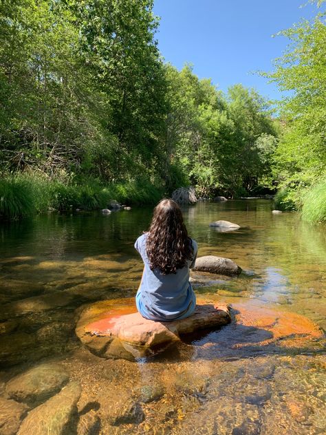 Nature, Water, Trees, Peace Aesthetic, Creek Water, Outside Nature, Aesthetic Photography, A Woman, Lake