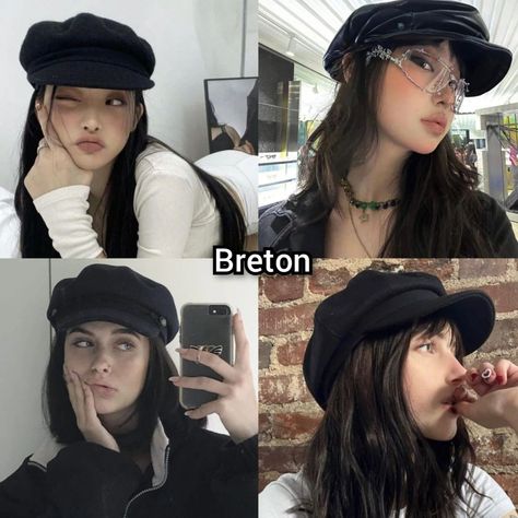 Which One do you wear?? #hatcap #hat #christianveiling #hijabi #cowboy #boonie #bucket #beanie #headband #bandana #triangleheadscarf #flativycap #beret #breton #stawhat #boater #durag #foryoupage #foryou Army Hat Outfit, Messenger Hat Outfit, Breton Hat Outfit, News Boy Hat Outfit Women, News Boy Hat Outfit, Beret Cap Outfit, Outfit With Beret Hat, Outfit With Beret, Newsboy Hat Outfit