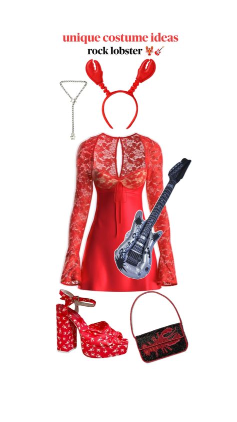 rock lobster halloween costume ideas 2024 unique never seen women’s halloween college halloween costume ideas #costumeideas Lobster Halloween, College Halloween Costume Ideas, Lobster Costume, Lobster Party, College Halloween Costume, Costume Ideas Halloween, Rock Lobster, College Halloween, Unique Costumes