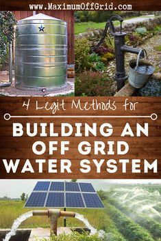 Off Grid Water System, Off Grid Homestead, Off Grid Survival, Homesteading Diy, Water Purification System, Homesteading Skills, Survival Life Hacks, Survival Techniques, Water Collection