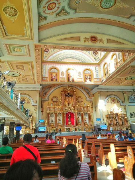 Catholic Church where in Caniogan, Pasig City, Metro Manila, Philippines Church Philippines, Philippine Architecture, Pasig City, Altar Design, Church Aesthetic, Green Architecture, Manila Philippines, Roman Catholic Church, Church Design