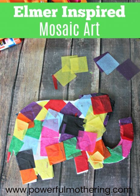 Elmer Inspired Mosaic Art Elmer Art Project, Mosaic Art Preschool, Elmer Craft Preschool, Preschool Color Theme, Vbs Stellar, Teach Colors, Shapes Lessons, Preschool Crafts Fall, Easter Arts And Crafts