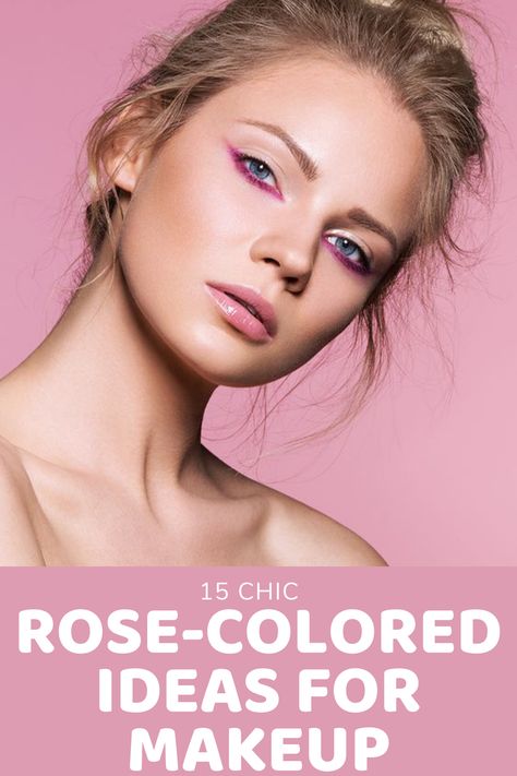 15 Chic Rose-Colored Ideas For Makeup Enthusiasts Photo Shoot Make Up Ideas, Make Up Photoshoot Ideas, Editorial Make-up, Make Up Diy, Beauty Fotografie, Halloween Make-up Looks, Editorial Vogue, Dead Makeup, Neon Makeup