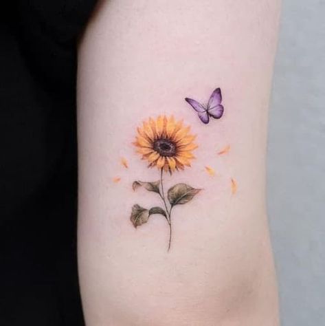 Tattoos Matching Sister, Small Sunflower Tattoos, Link Tattoo, Small Sunflower, Shirt Inspiration, Sunflower Tattoos, Sunflower Tattoo Design, Sunflower Tattoo, Tattoos Designs