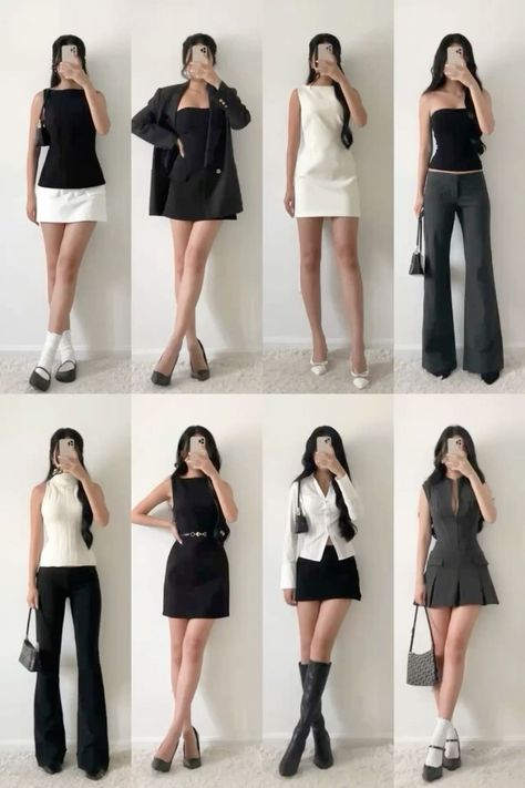 - Check more at https://howcandothis.com/womenstyle/114072/ Minimalist White Outfit, 90s Money Aesthetic, Chic Minimal Outfits, Fashion Inspo Korean, Minimalist Chic Wardrobe, Elegant Neutral Outfits, Simple Elegant Work Outfit, 90s Fashion Office Outfits, Minimalist Outfit Dress