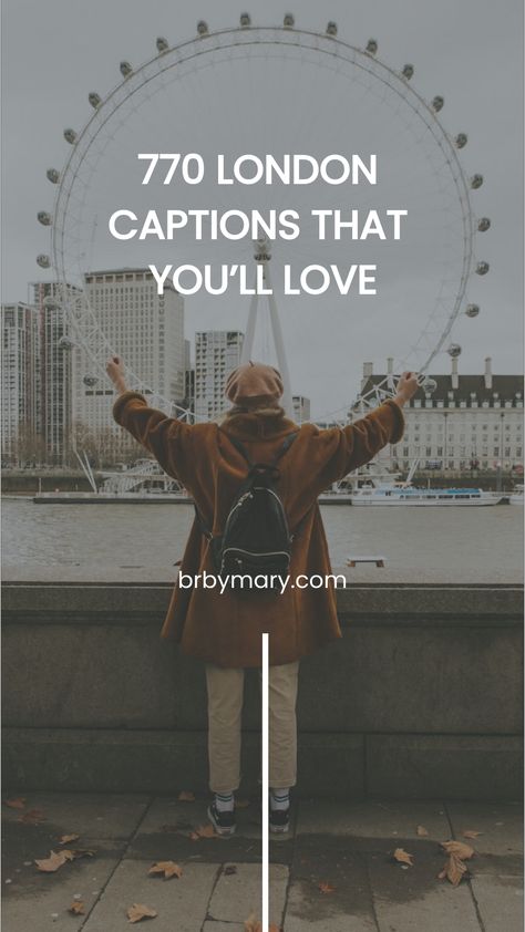 From romantic captions about London to London puns, choose between these 700+ London captions to illustrate your photos on social media. London Insta Captions, London Ig Captions, London Captions Instagram, London Quotes Instagram, London Instagram Captions, Quotes About London, Romantic Captions, Classy Captions For Instagram, Smile Captions