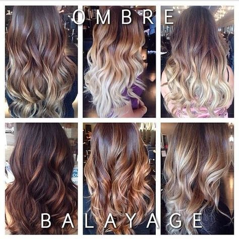 Ombré vs. balayage Ombré Hair, Ombre Hair Color, Ombre Balayage, Love Hair, Great Hair, Ombre Hair, Hair Dos, Balayage Hair, Gorgeous Hair