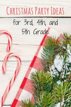 Need ideas for your classroom Christmas party for 3rd grade, 4th grade, or 5th grade? Upper Elementary Christmas, Classroom Winter Party, Third Grade Christmas, School Party Games, Holiday Party Crafts, Classroom Holiday Party, Classroom Christmas Party, Classroom Party Games, Christmas Classroom Treats