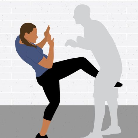 Self-Defense Front Kick to Groin Jiu Jitsu, Bonn, Ballbusting Kick Self Defense, Fencing Workout, Self Defense Aesthetic, Kicked In The Balls, Shotokan Karate Kata, Emergency Preparedness Checklist, Karate Kata