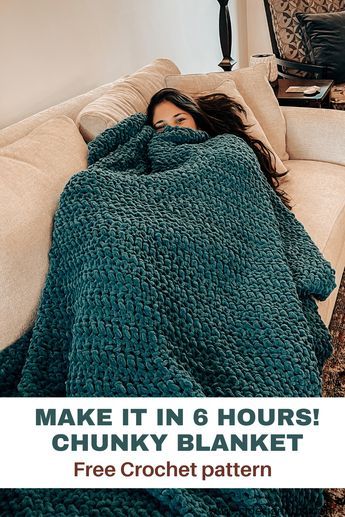 Movie Nights Throw – Easy Chunky Crochet Blanket - CJ Design Blog Super Chunky Crochet Blanket Pattern, Super Chunky Crochet Blanket, Chunky Yarn Crochet Pattern, Chunky Blanket Pattern, Chunky Yarn Blanket, Chunky Yarn Crochet, Chunky Crochet Blanket Pattern, Hand Crocheted Blanket, Crochet Throw Pattern