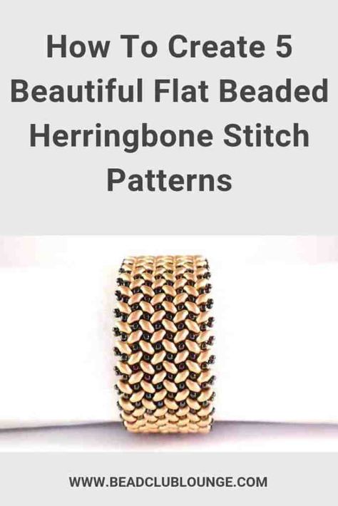 Seed Bead Tutorials, Herringbone Bead Patterns, Beaded Herringbone, Needle Beading, Herringbone Stitch Tutorial, Beaded Stitch, Tila Bracelets, Superduo Beads, Seed Bead Projects