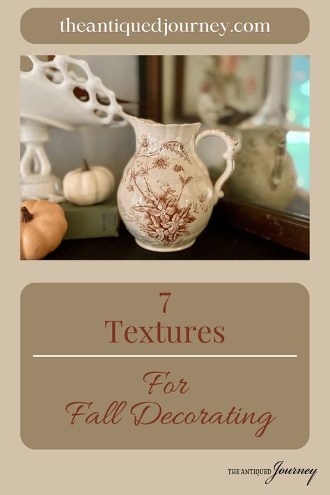 Fall Textures, Vintage Fall Decor, Thrifted Decor, Fall Vignettes, Vintage Vignettes, Fall Floral Arrangements, Vintage Inspired Decor, Diy Fall Wreath, Fall Tablescapes