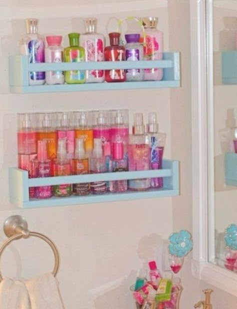 Elegant Washroom, Bathroom Organization Ideas Under Sink, Kids Bathroom Organization, Diy Bathroom Storage Ideas, Girl Bathroom Decor, Teen Bathrooms, Cute Bathroom Ideas, Girl Bathrooms