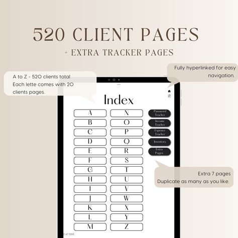 Lash Client Record, Client Record Book, Client Profile, Planner Business, Lash Tech, Digital Templates, Sticker Template, Book Template, Digital Book