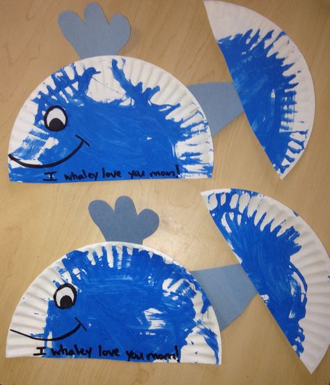 Mother's Day craft whale paper plate craft Ocean Life Toddler Activities, Wonderful Waters Theme For Toddlers, Wonderful Water Crafts For Toddlers, Toddler Under The Sea Crafts, Sea Animals Crafts For Toddlers, Sea Animal Art For Toddlers, Ocean Art Toddlers, Ocean Theme Art For Toddlers, Whale Crafts For Toddlers