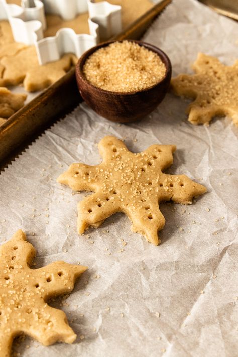 Brown Sugar Shortbread Recipe - Good Things Baking Co Brown Sugar Shortbread Cookies, Cutout Cookie Recipe, Brown Sugar Shortbread, Cutout Cookie, Short Bread, Cut Out Cookie Recipe, Sugared Pecans, Shortbread Recipe, Bread Cookies