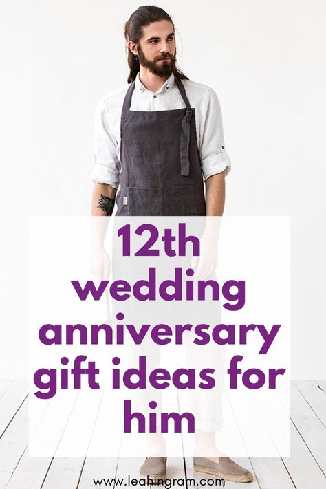 This blog post on wedding anniversary themes includes gift ideas for him for a 12 year anniversary. One of the traditional themes is linen; the other is silk. I've found great easy present suggestions for a husband that he's sure to love.#12yearanniversarygifts #12yearanniversarygiftideas #12thanniversarygiftideasforhim Silk Anniversary Gift For Him, 12 Year Wedding Anniversary Gift For Him, 12 Year Anniversary Gifts For Him, Wedding Anniversary Themes, Yearly Wedding Anniversary Gifts, 12 Year Anniversary, 12 Year Anniversary Gifts, 10 Year Wedding Anniversary Gift, 12th Anniversary Gifts