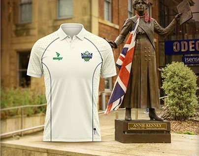 White Jersey Design, Cricket Uniform, Cricket Jersey, Cricket Club, Graphic Design Fashion, Manchester England, White Jersey, Jersey Design, Design Fashion