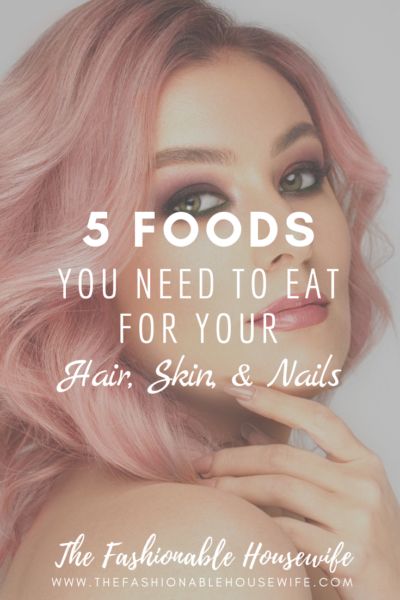 5 Foods You Need To Eat For Your Hair, Skin, & Nails - The Fashionable Housewife Honey Dressing, Make Nails, Skin Tissue, Hair Skin And Nails, Food To Eat, Nails And Hair, Cosmetic Procedures, Improve Skin Elasticity, Hair Skin Nails