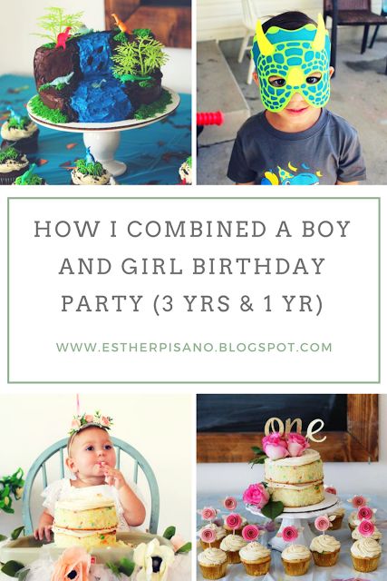 How I combined a boy and girl party for a 1 and 3 year old. Dinosaur theme and floral!! Shared Birthday Parties, 3rd Birthday Party For Boy, Sibling Birthday Parties, Combined Birthday Parties, Toddler Boy Birthday, 39 Weeks, Girls 3rd Birthday, Girls Birthday Party Themes, Dinosaur Themed Birthday Party