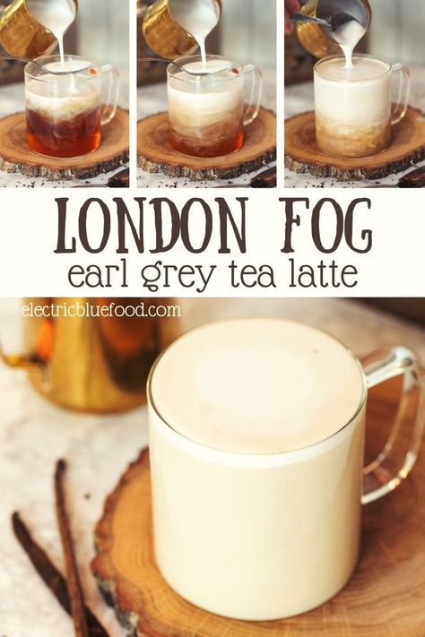 Milk Frother Recipes, Frother Recipes, London Fog Tea Latte, London Fog Tea, Books And Tea, Steamed Milk, Tea Latte Recipe, Tea Drink Recipes, Homemade Coffee