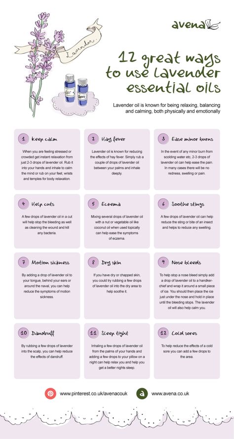 12 great ways to use #lavender #essential oils www.fb.com/HealingLotusAromatherapy Lavender Essential Oil Uses, Oil Remedies, Essential Oil Benefits, Doterra Oils, Diy Essential Oils, Oil Benefits, Oil Uses, Aromatherapy Oils, Essential Oil Uses