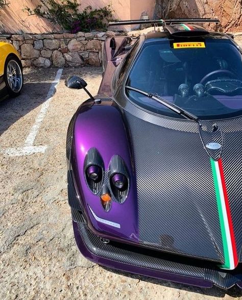 Purple Pagani Zonda Purple Supercar, Purple Pagani, Zonda R, Pagani Zonda R, L Car, Pagani Zonda, Luxurious Cars, Car Aesthetic, Street Racing Cars