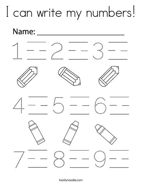 I can write my numbers Coloring Page - Twisty Noodle Learning Numbers Activities Preschool, Kindergarten Learning Printables, Number Worksheet Preschoolers, Prek Pages, Number Pages For Preschool, Pre K Writing Worksheets, Writing For Preschoolers Free Printable, I Can Write My Numbers, Pre K Numbers Activities