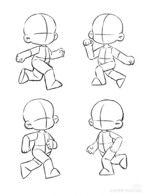 Chibi Jumping Pose, Chibi Dance Pose, Chibi Anatomy, Vector Character Design, Animation Sketches, Chibi Characters, Anatomy Drawing, Chibi Drawings, Character Poses