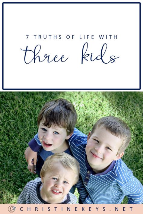 7 Truths of Life With Three Kids || Find out what it's really like having 3 kids and if it is as difficult as everyone says. #parenting #3kids #motherhood #kids #children #babies Truths Of Life, Motherhood Inspiration, Parenting Plan, Healthy And Fit, Parenting Classes, Parenting Videos, Parenting Articles, Better Parent, Surviving Motherhood