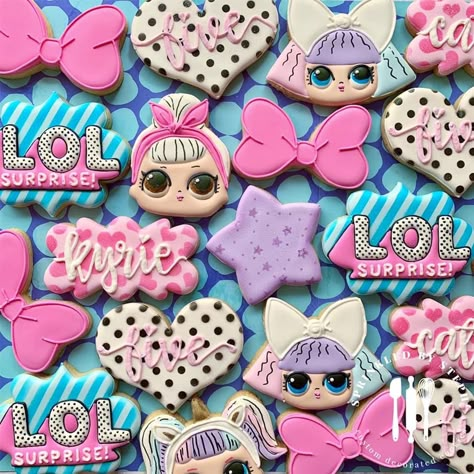 Lol Cookies, Lol Doll Party, Lol Birthday Party, Lol Surprise Birthday, Lol Surprise Party, Lol Doll Cake, Suprise Birthday, Doll Cookies, Lol Birthday