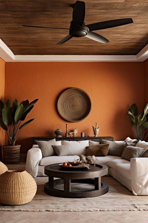 Pillow Life Nubian Living Room, African Modernism Interior, African Inspired Living Room Modern, African Lounge Decor, Eco Friendly Living Room Interior Design, Living Room Decor African Style, African Home Interior, African-inspired Living Room Decor Ideas, African Home Decor Ideas Living Room