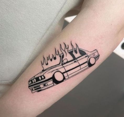 Unique Tattoos For Men, Mechanic Tattoo, Pieces Tattoo, Tattoos For Lovers, Car Tattoos, Badass Tattoos, Hand Tattoos For Guys, Black Ink Tattoos, Dope Tattoos