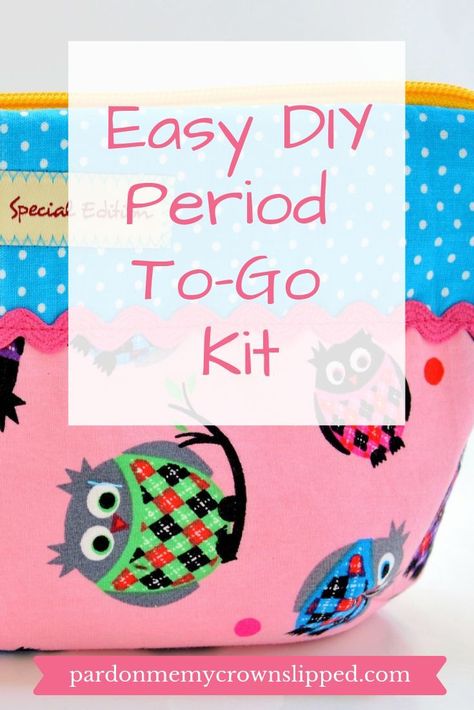 Don't get caught without your period essentials when you're on the go.  Put together a quick and easy kit for your bag, locker or car. #period #tweens #teens #puberty Period Essentials, Get Blood Stains Out, Period Starter Kit, First Period Kits, Period Kit, Raising Teenagers, Go Kit, Activities For Teens, Parenting Done Right