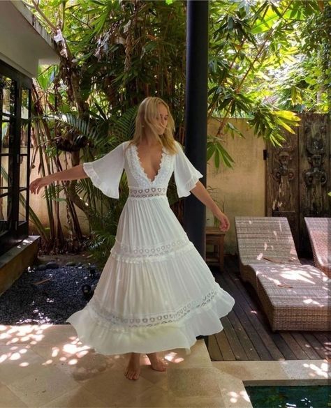 Mamma Mia Wedding Dress, Mamma Mia Aesthetic, Mamma Mia Wedding, Mia Aesthetic, Skandinavian Fashion, Europe Outfits, White Summer Dress, Mia 3, Dress Aesthetic