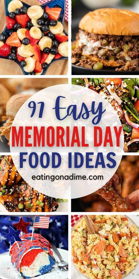 Memorial Day Food Ideas, Memorial Day Food, Memorial Day Recipes, Memorial Day Foods, Foil Packet Meals, Joe Recipe, Patriotic Food, Easy Grilled Chicken, Potatoe Casserole Recipes