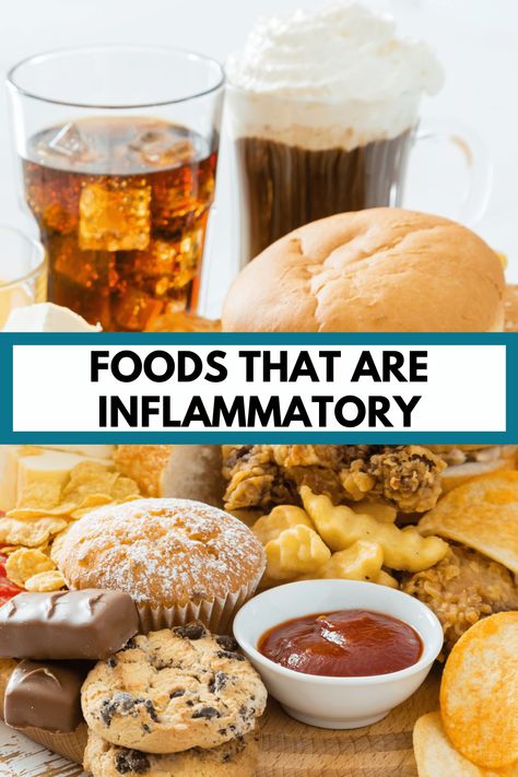 Curious what foods cause inflammation? Grab your free Inflammatory Foods List PDF here, and explore this article sharing more in depth on inflammation, inflammatory foods and why they're inflammatory, and whether or not it's a good idea to eat these inflammatory foods again. What Foods Cause Inflammation, List Of Inflammatory Foods, Foods That Cause Inflammation List, Foods That Lower Inflammation, Foods That Cause Inflammation, Inflammatory Foods List, Low Inflammation Diet, Food That Causes Inflammation, Longevity Diet