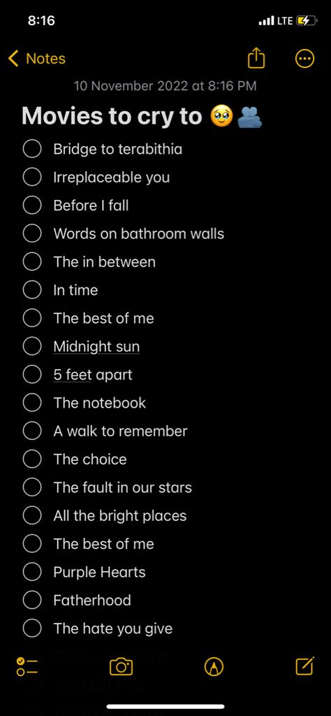 Tragic Movies List, Late Night Movies To Watch, Good Vibes Movies, True Movies To Watch, Emo Movies To Watch, Good Cry Movies, Romance Movies To Cry, Love Movies To Watch List, Movies That Make You Think