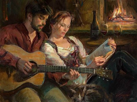 Daniel F Gerhartz, Romance Arte, Daniel Gerhartz, Romantic Paintings, Romance Art, Old Paintings, Romantic Art, Ethereal Art, Classical Art