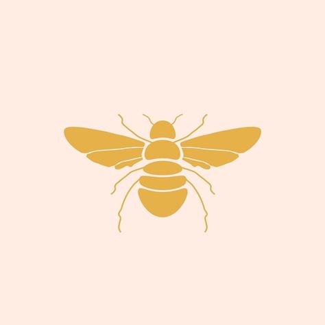 Just bee yourself. Do your own sting 🐝  #logo #design #bee #cute #design #graphic Bee Motion Graphic, Bee Branding Design, Honey Graphic Design, Bee Illustration Graphic Design, Sting Logo, Bee Graphic Design, Honeybee Logo, Bee Branding, Honey Bee Illustration